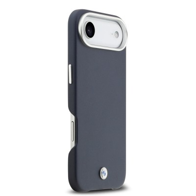 Apple iPhone 17 Air Case BMW Original Licensed M-Safe Charging Feature Metal Logo Full Cover Leather Cover - 6