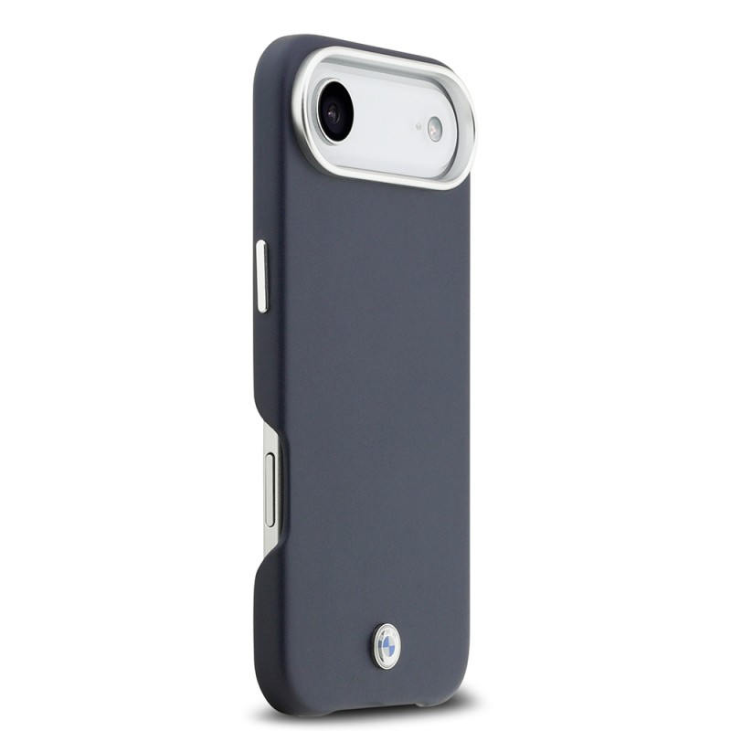 Apple iPhone 17 Air Case BMW Original Licensed M-Safe Charging Feature Metal Logo Full Cover Leather Cover - 6