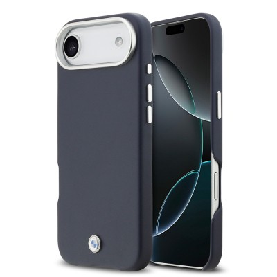 Apple iPhone 17 Air Case BMW Original Licensed M-Safe Charging Feature Metal Logo Full Cover Leather Cover - 2