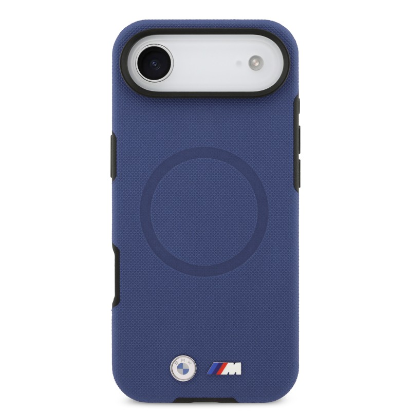 Apple iPhone 17 Air Case BMW Original Licensed M-Safe Charging Feature Metal Logo Perforated M Design Leather Cover - 8