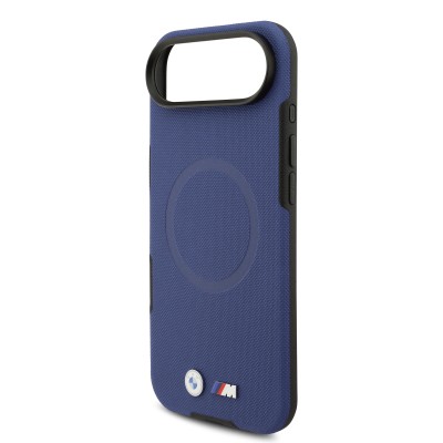 Apple iPhone 17 Air Case BMW Original Licensed M-Safe Charging Feature Metal Logo Perforated M Design Leather Cover - 11