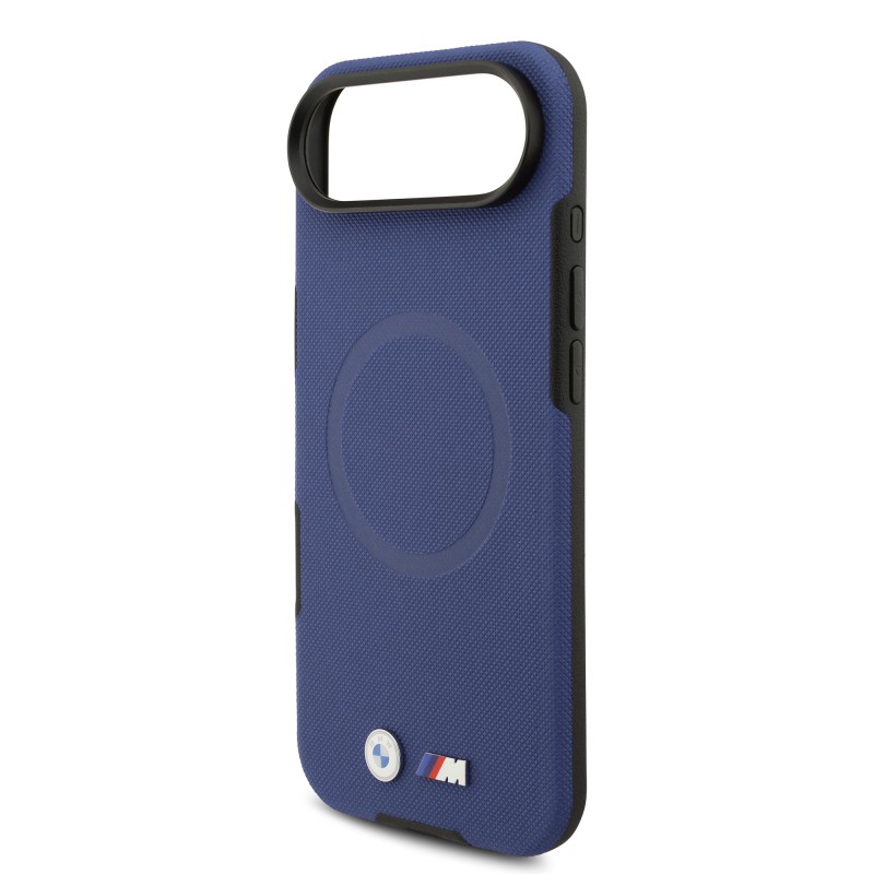 Apple iPhone 17 Air Case BMW Original Licensed M-Safe Charging Feature Metal Logo Perforated M Design Leather Cover - 11