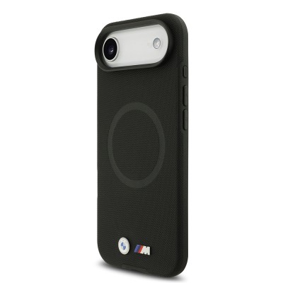 Apple iPhone 17 Air Case BMW Original Licensed M-Safe Charging Feature Metal Logo Perforated M Design Leather Cover - 19