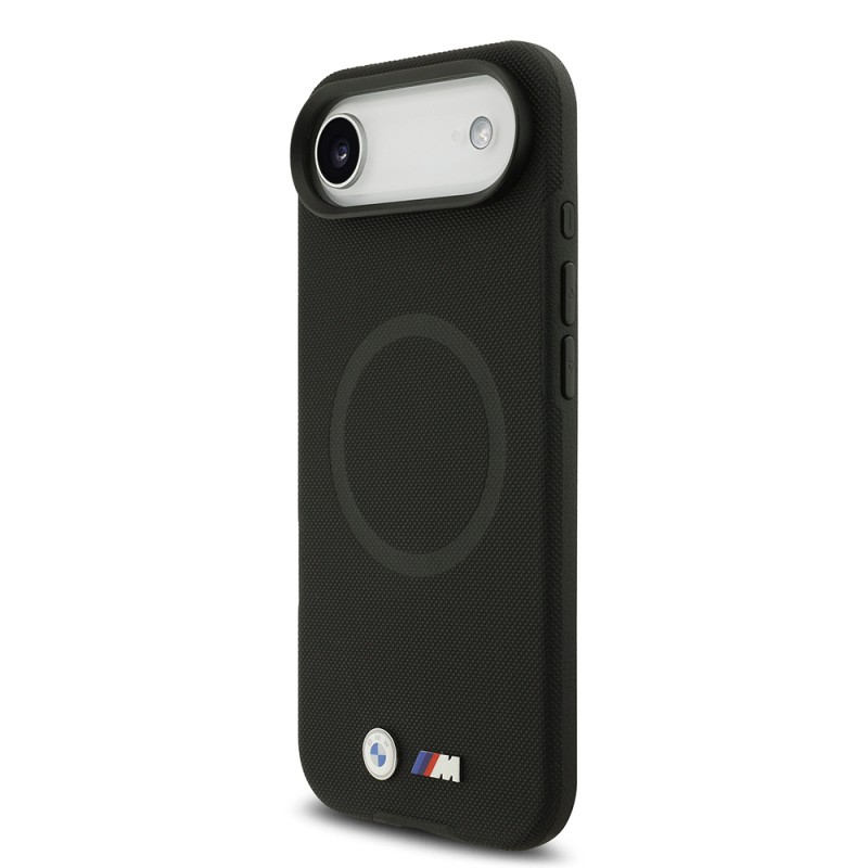 Apple iPhone 17 Air Case BMW Original Licensed M-Safe Charging Feature Metal Logo Perforated M Design Leather Cover - 19