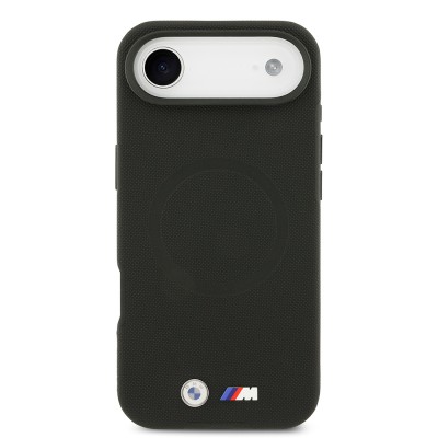 Apple iPhone 17 Air Case BMW Original Licensed M-Safe Charging Feature Metal Logo Perforated M Design Leather Cover - 20
