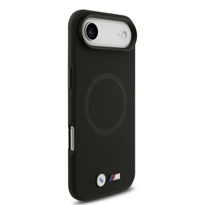 Apple iPhone 17 Air Case BMW Original Licensed M-Safe Charging Feature Metal Logo Perforated M Design Leather Cover - 21