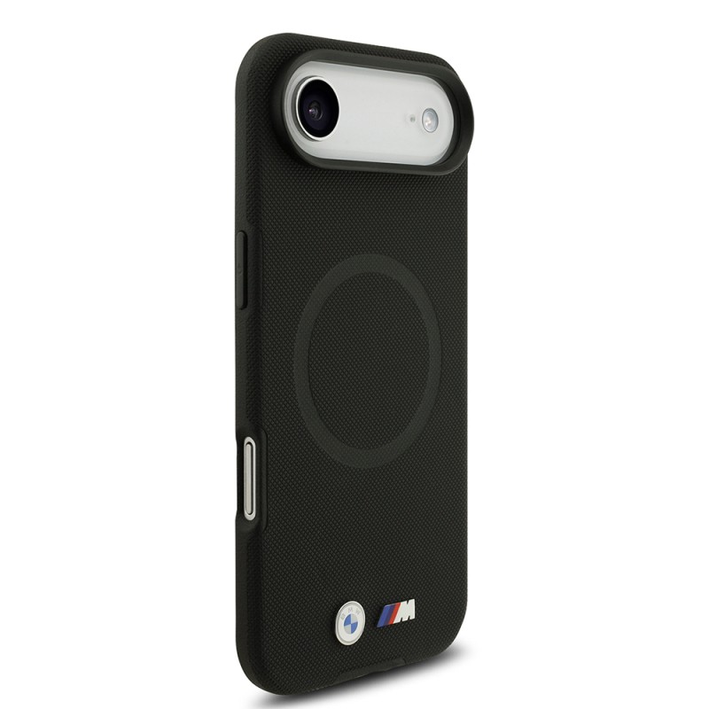 Apple iPhone 17 Air Case BMW Original Licensed M-Safe Charging Feature Metal Logo Perforated M Design Leather Cover - 21