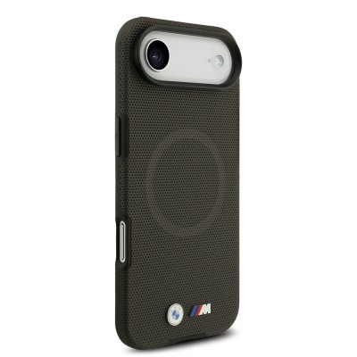 Apple iPhone 17 Air Case BMW Original Licensed M-Safe Charging Feature Metal Logo Perforated M Design Leather Cover - 27