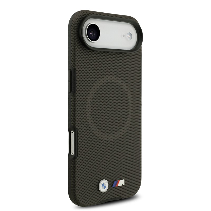 Apple iPhone 17 Air Case BMW Original Licensed M-Safe Charging Feature Metal Logo Perforated M Design Leather Cover - 27