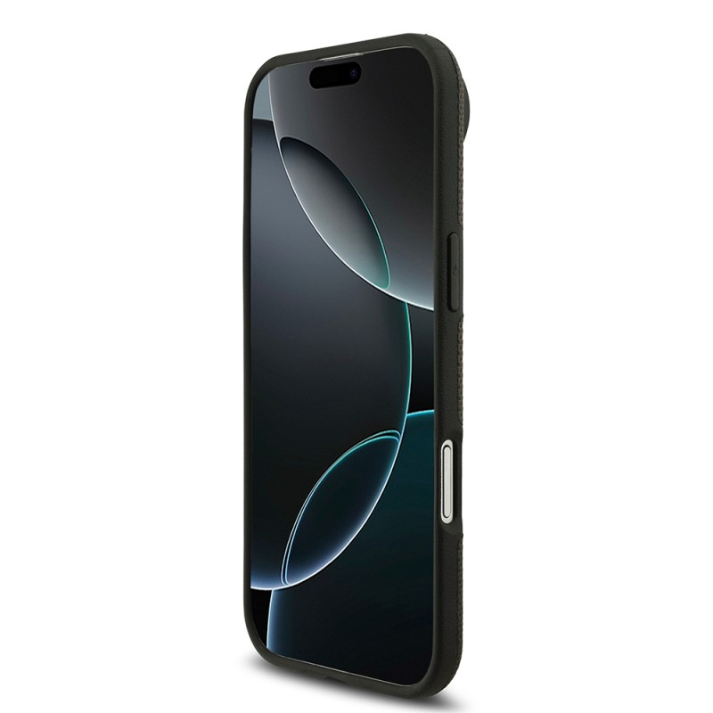 Apple iPhone 17 Air Case BMW Original Licensed M-Safe Charging Feature Metal Logo Perforated M Design Leather Cover - 28