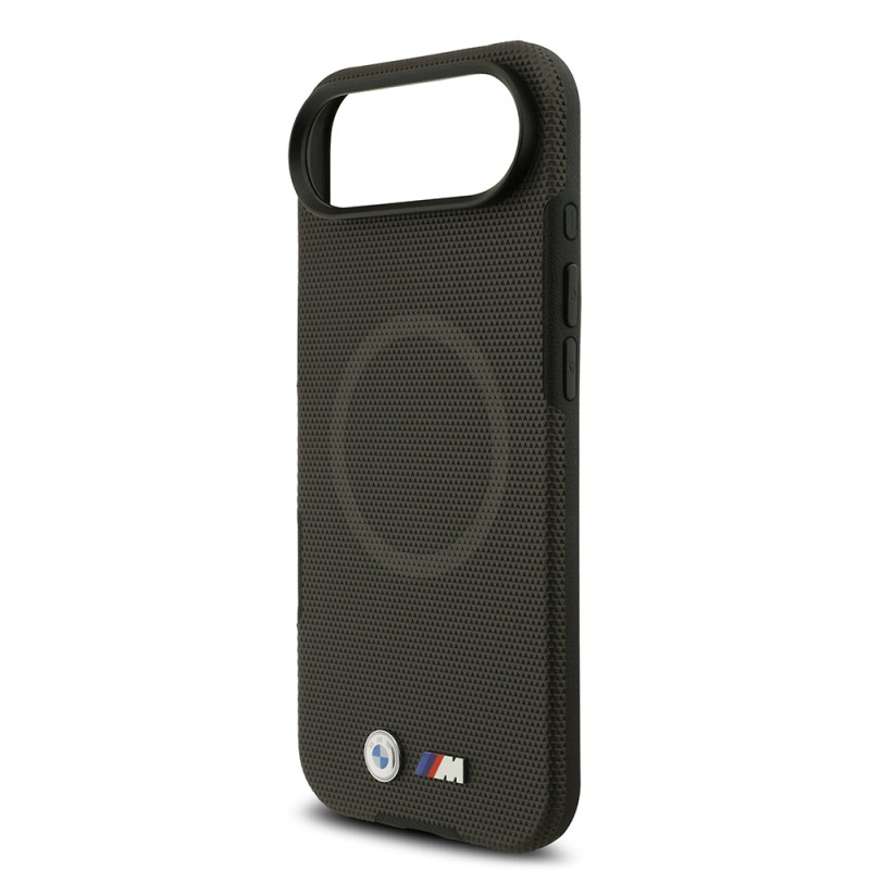Apple iPhone 17 Air Case BMW Original Licensed M-Safe Charging Feature Metal Logo Perforated M Design Leather Cover - 29
