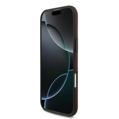 Apple iPhone 17 Air Case BMW Original Licensed M-Safe Charging Feature Metal Logo Perforated M Design Leather Cover - 34