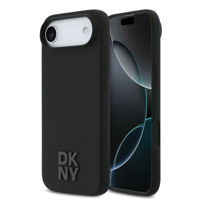 Apple iPhone 17 Air Case DKNY Original Licensed M-safe Charging Feature Metal Logo Silicone Cover - 2
