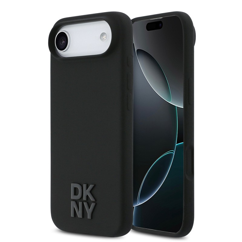 Apple iPhone 17 Air Case DKNY Original Licensed M-safe Charging Feature Metal Logo Silicone Cover - 2