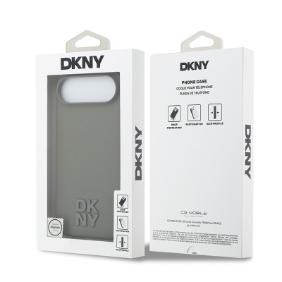 Apple iPhone 17 Air Case DKNY Original Licensed M-safe Charging Feature Metal Logo Silicone Cover - 17