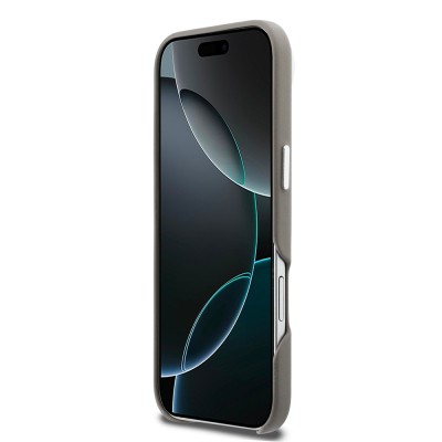 Apple iPhone 17 Air Case DKNY Original Licensed M-safe Charging Feature PU Large Vertical Logo Cover - 14