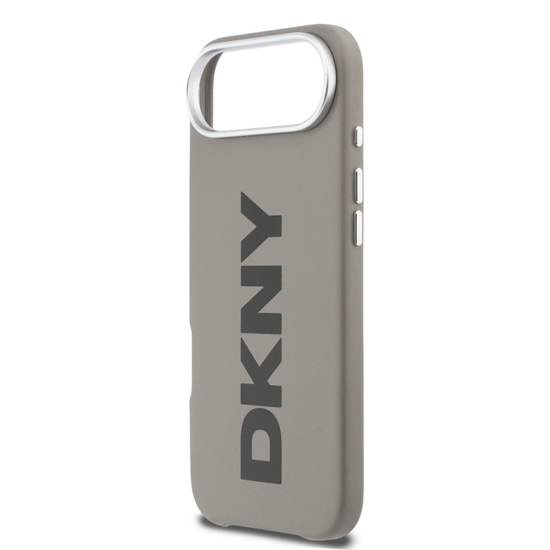 Apple iPhone 17 Air Case DKNY Original Licensed M-safe Charging Feature PU Large Vertical Logo Cover - 15