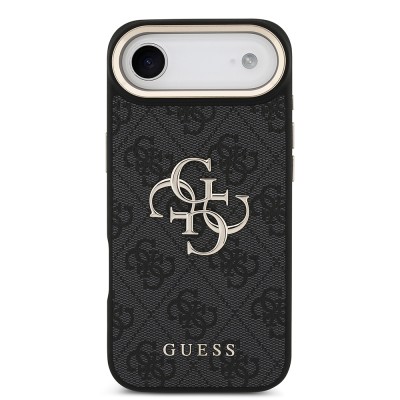 Apple iPhone 17 Air Case Guess Original Licensed 4G Large Metal Logo Thick Strap Cover - 6