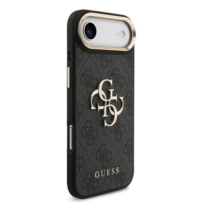 Apple iPhone 17 Air Case Guess Original Licensed 4G Large Metal Logo Thick Strap Cover - 7