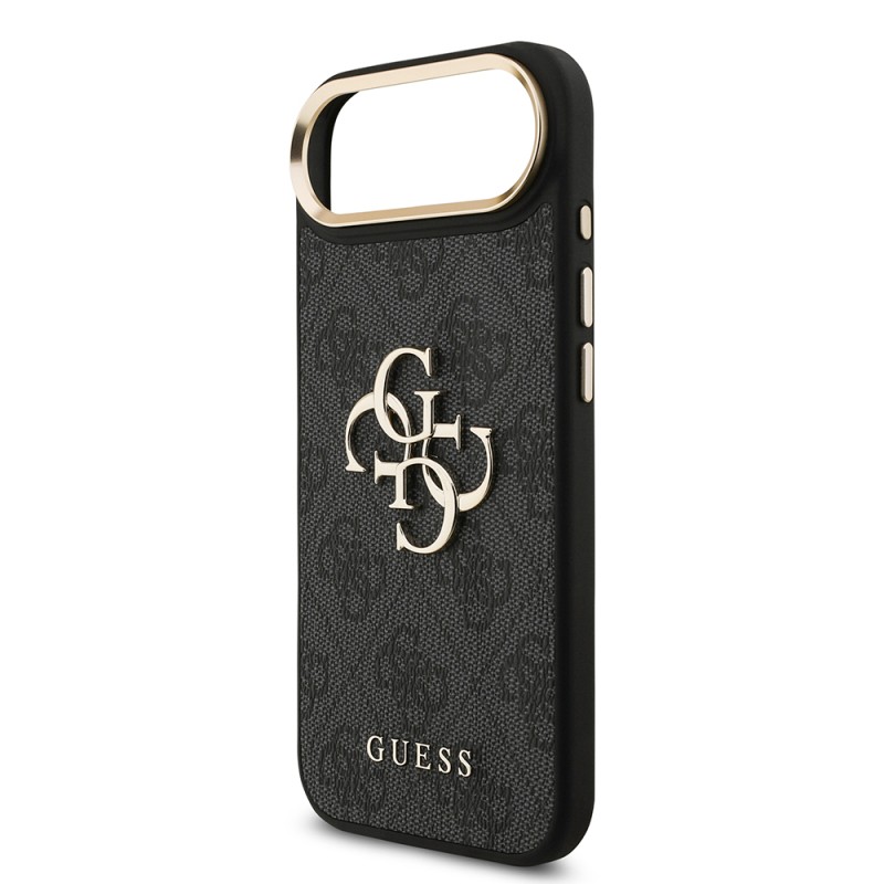 Apple iPhone 17 Air Case Guess Original Licensed 4G Large Metal Logo Thick Strap Cover - 9