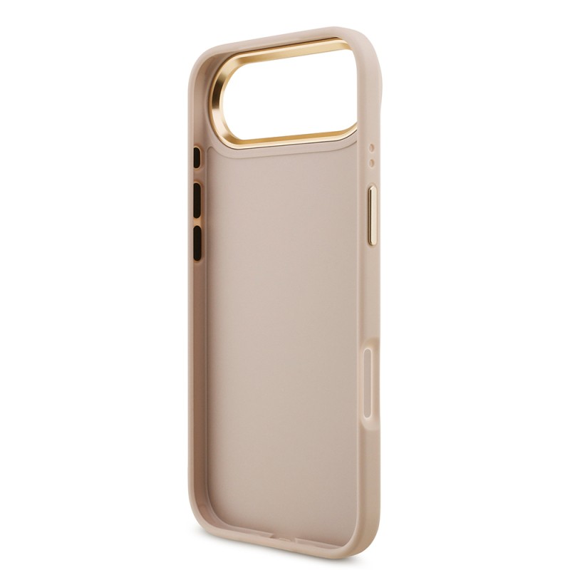 Apple iPhone 17 Air Case Guess Original Licensed 4G Large Metal Logo Thick Strap Cover - 16