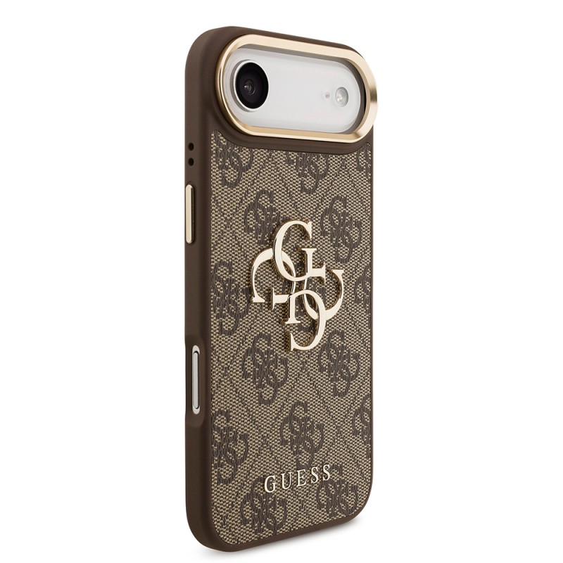 Apple iPhone 17 Air Case Guess Original Licensed 4G Large Metal Logo Thick Strap Cover - 19