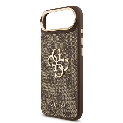 Apple iPhone 17 Air Case Guess Original Licensed 4G Large Metal Logo Thick Strap Cover - 21