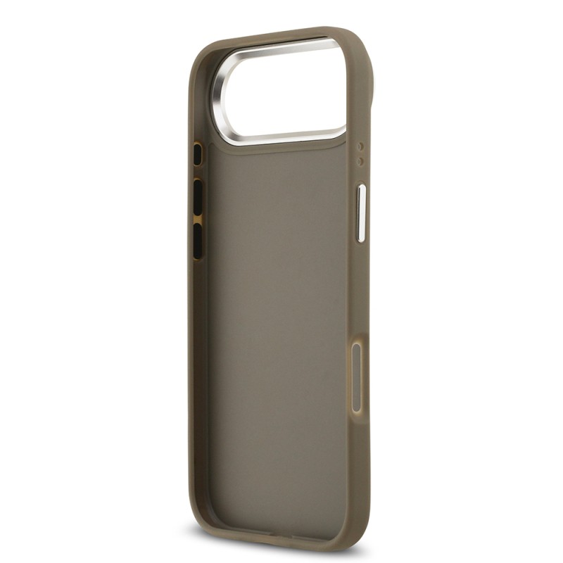 Apple iPhone 17 Air Case Guess Original Licensed Grained 4G Metal Large Logo Cover - 8