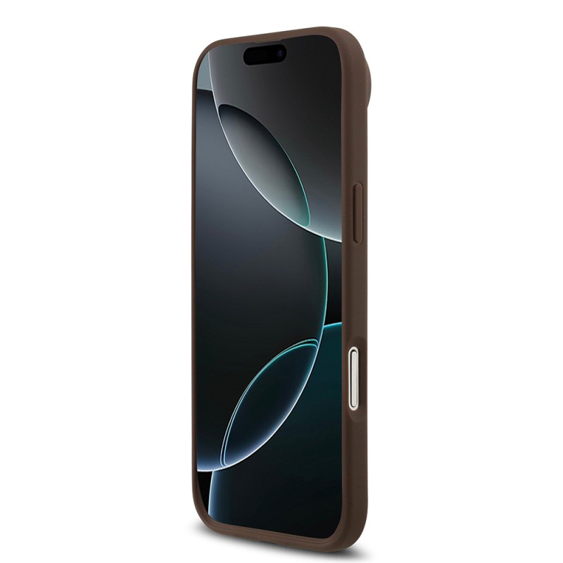 Apple iPhone 17 Air Case Guess Original Licensed M-safe Charging Feature Circle Classic Cover Text Logo - 7