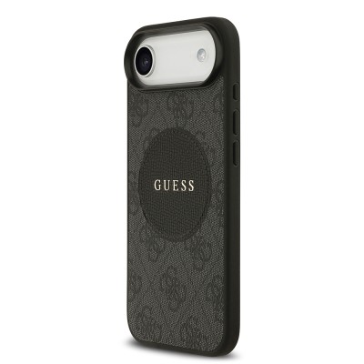 Apple iPhone 17 Air Case Guess Original Licensed M-safe Charging Feature Circle Classic Cover Text Logo - 11