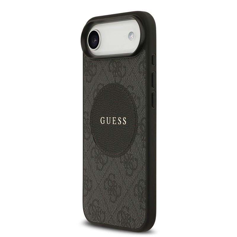 Apple iPhone 17 Air Case Guess Original Licensed M-safe Charging Feature Circle Classic Cover Text Logo - 11