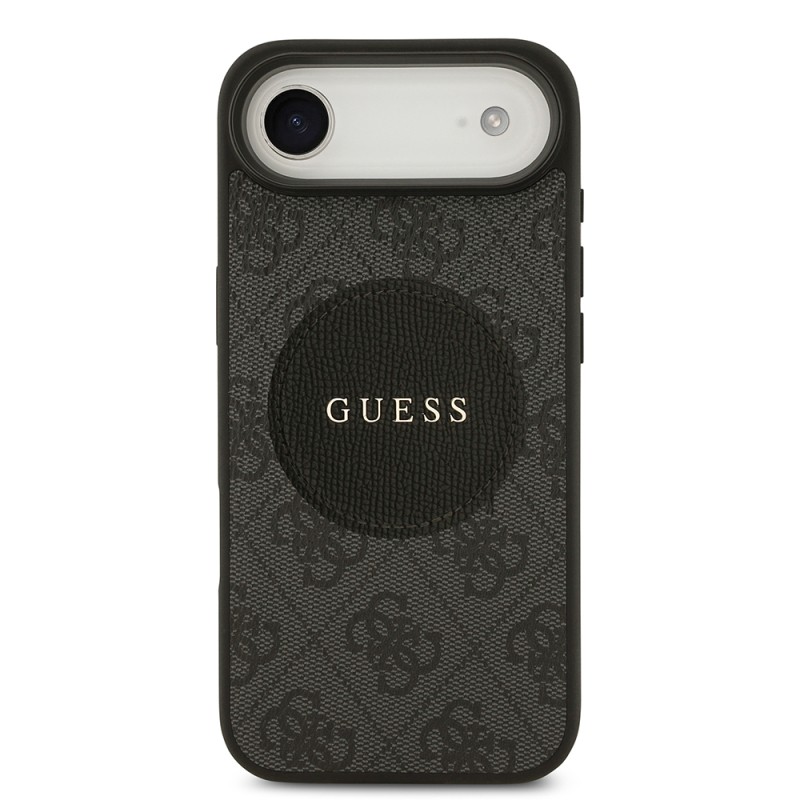 Apple iPhone 17 Air Case Guess Original Licensed M-safe Charging Feature Circle Classic Cover Text Logo - 12