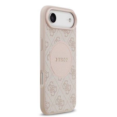 Apple iPhone 17 Air Case Guess Original Licensed M-safe Charging Feature Circle Classic Cover Text Logo - 19