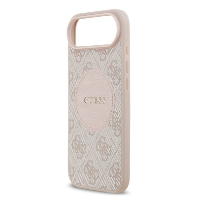 Apple iPhone 17 Air Case Guess Original Licensed M-safe Charging Feature Circle Classic Cover Text Logo - 21