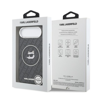 Apple iPhone 17 Air Case Karl Lagerfeld Original Licensed IML Printed Choupette Heads Cover - 9