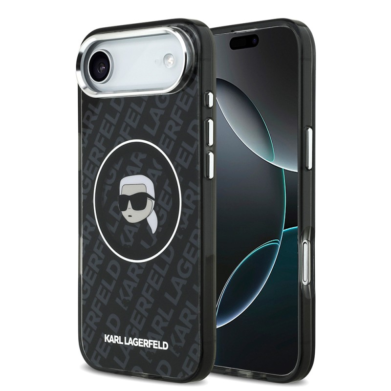 Apple iPhone 17 Air Case Karl Lagerfeld Original Licensed IML Printed KL Heads Cover - 1