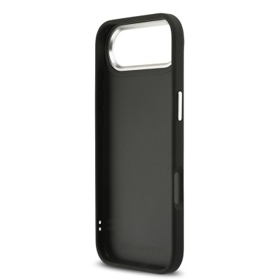 Apple iPhone 17 Air Case Karl Lagerfeld Original Licensed Metal Logo K&C Heads Pin Cover - 9
