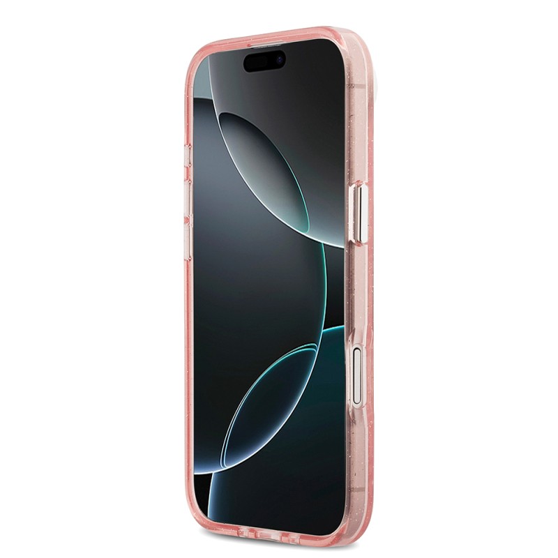 Apple iPhone 17 Air Case Karl Lagerfeld Original Licensed Shining Glittery Karl & Choupette Heads Cover - 8