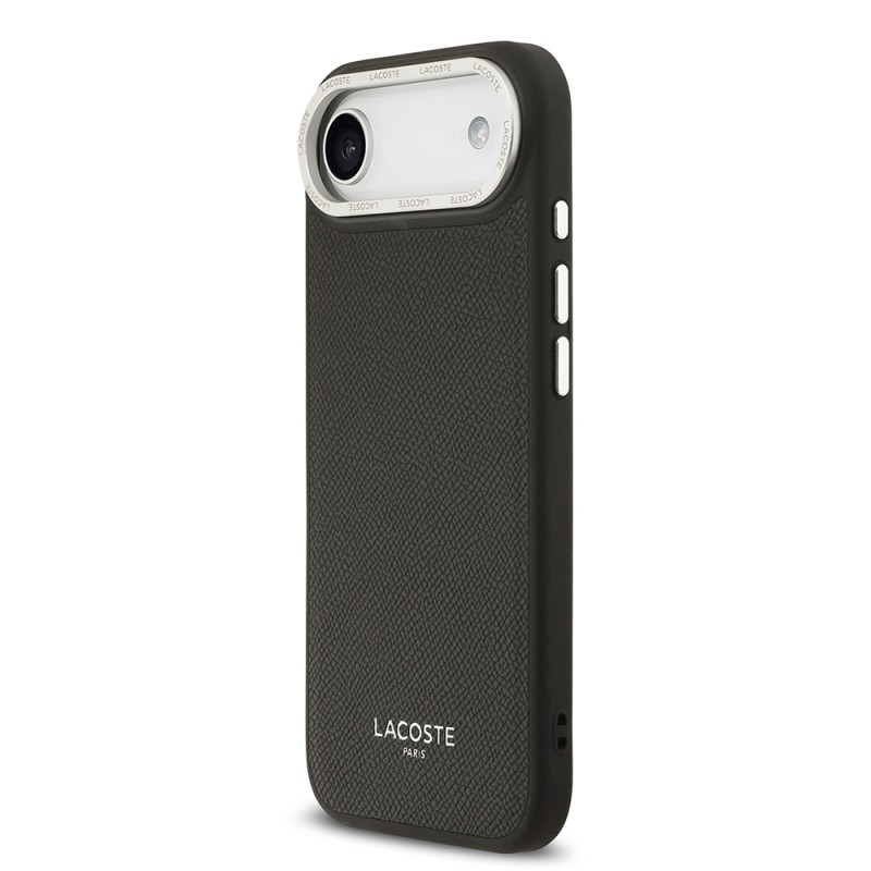 Apple iPhone 17 Air Case Lacoste Original Licensed M-Safe Charging Feature Champs Elysees PU Leather Design Cover - 5
