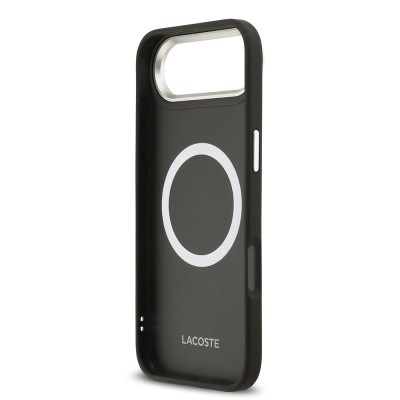 Apple iPhone 17 Air Case Lacoste Original Licensed M-Safe Charging Feature Champs Elysees PU Leather Design Cover - 10