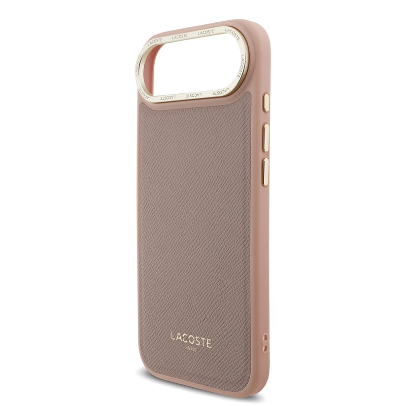 Apple iPhone 17 Air Case Lacoste Original Licensed M-Safe Charging Feature Champs Elysees PU Leather Design Cover - 23