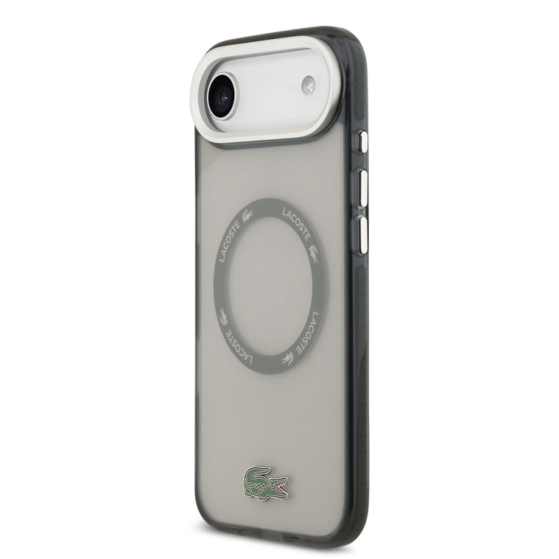 Apple iPhone 17 Air Case Lacoste Original Licensed M-Safe Charging Feature Iconic Crocodile Logo Frosted Cover - 5