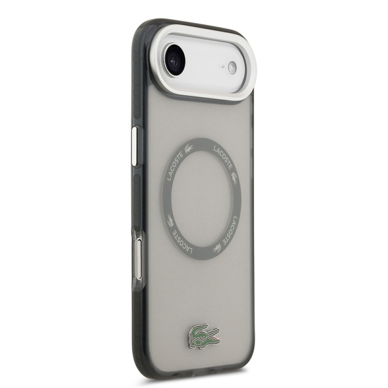 Apple iPhone 17 Air Case Lacoste Original Licensed M-Safe Charging Feature Iconic Crocodile Logo Frosted Cover - 7