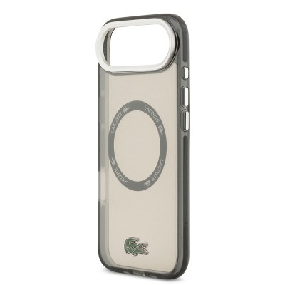 Apple iPhone 17 Air Case Lacoste Original Licensed M-Safe Charging Feature Iconic Crocodile Logo Frosted Cover - 9