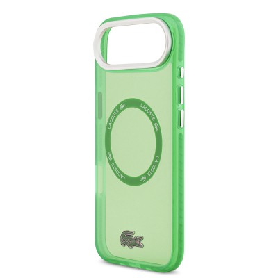 Apple iPhone 17 Air Case Lacoste Original Licensed M-Safe Charging Feature Iconic Crocodile Logo Frosted Cover - 16