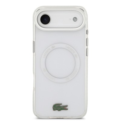 Apple iPhone 17 Air Case Lacoste Original Licensed M-Safe Charging Feature Iconic Crocodile Logo Frosted Cover - 20