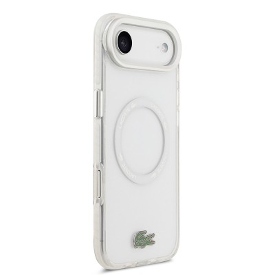Apple iPhone 17 Air Case Lacoste Original Licensed M-Safe Charging Feature Iconic Crocodile Logo Frosted Cover - 21