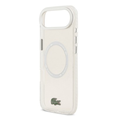 Apple iPhone 17 Air Case Lacoste Original Licensed M-Safe Charging Feature Iconic Crocodile Logo Frosted Cover - 23