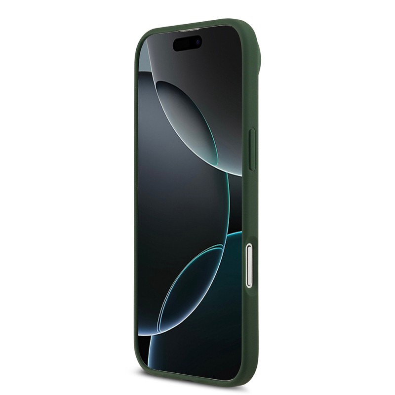 Apple iPhone 17 Air Case Lacoste Original Licensed M-Safe Charging Feature PU Leather Design Metal Logo Cover - 7