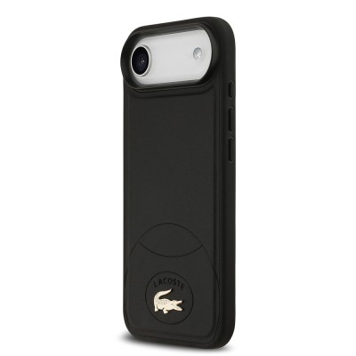 Apple iPhone 17 Air Case Lacoste Original Licensed M-Safe Charging Feature PU Leather Design Metal Logo Cover - 10